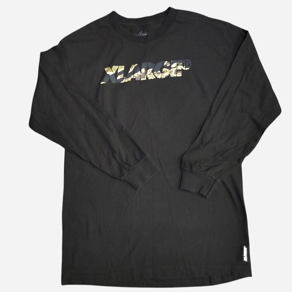XLarge streetwear clothing brand Men's Black longsleeve shirt size L